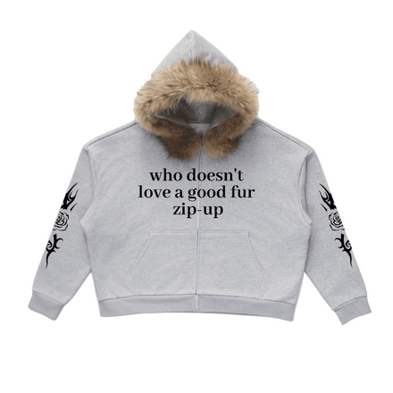 FUR ZIP-UP